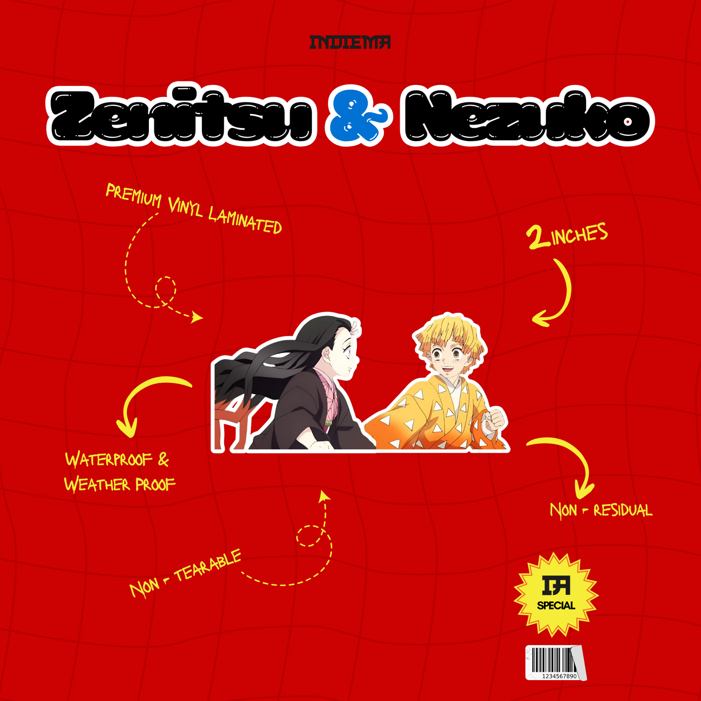 Zenitsu & Nezuko Couple Sticker