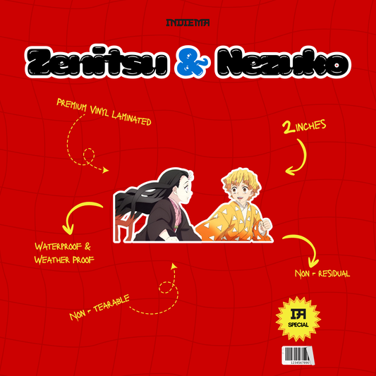 Zenitsu & Nezuko Couple Sticker
