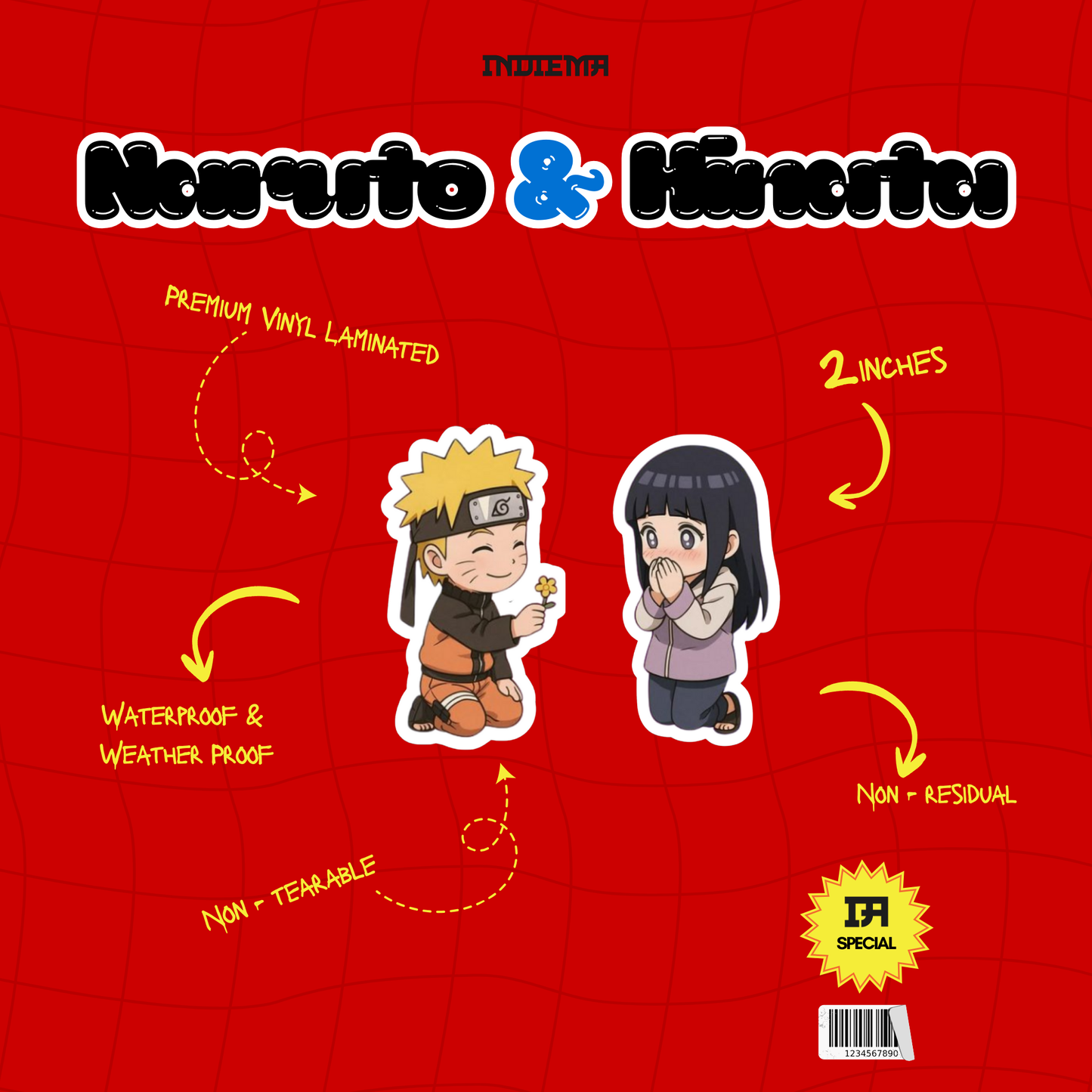 Naruto & Hinata Couple Sticker