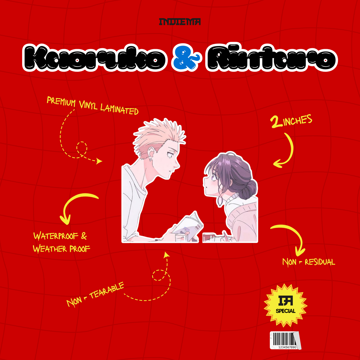 Kaoruko & Rintaro Couple Sticker